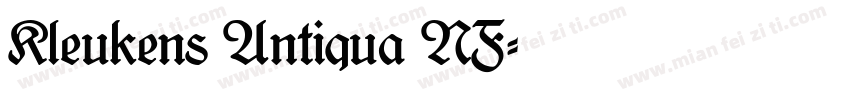 Kleukens Antiqua NF字体转换